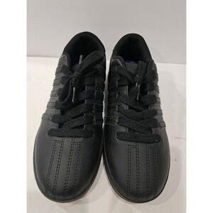🚨 K-Swiss Classic Low Varsity Shoes‎ Sneakers Sport Black Leather Size 4.5